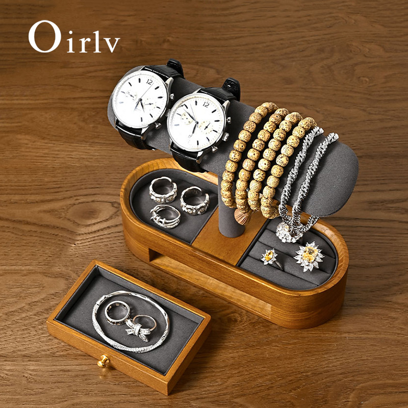 Display Stand Wood - Oirlv organisateur de montre en bois