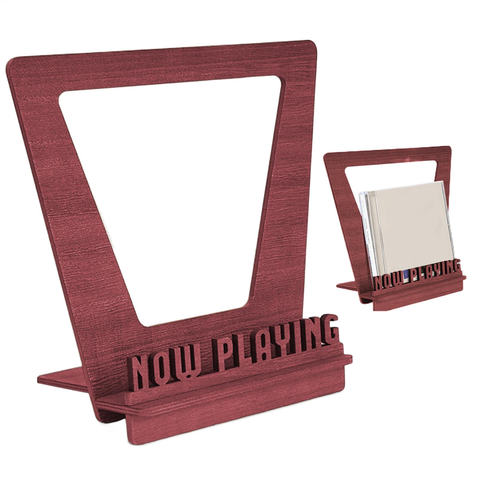 Display Stand Wood - Support en bois pour disques vinyles,