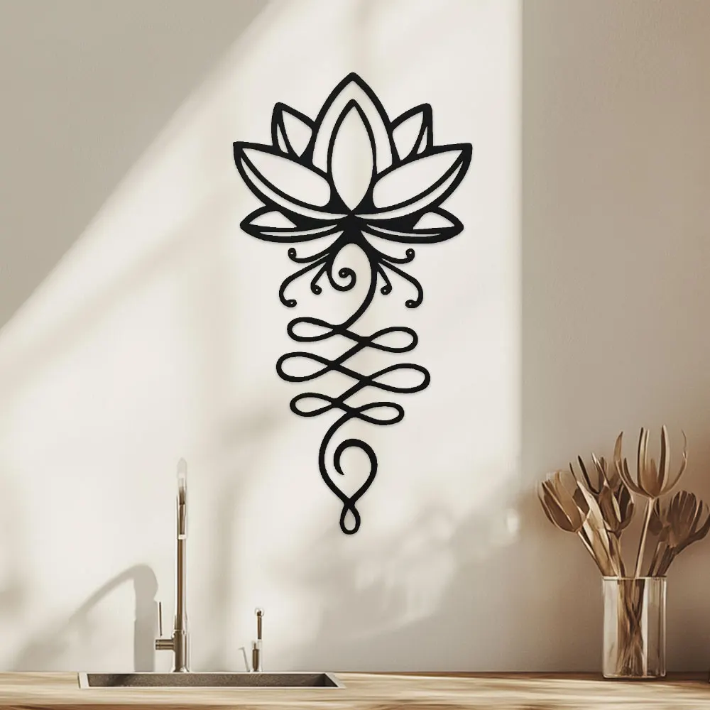 Bonsai Garden Decor - Décoration murale Lotus, Art mural en