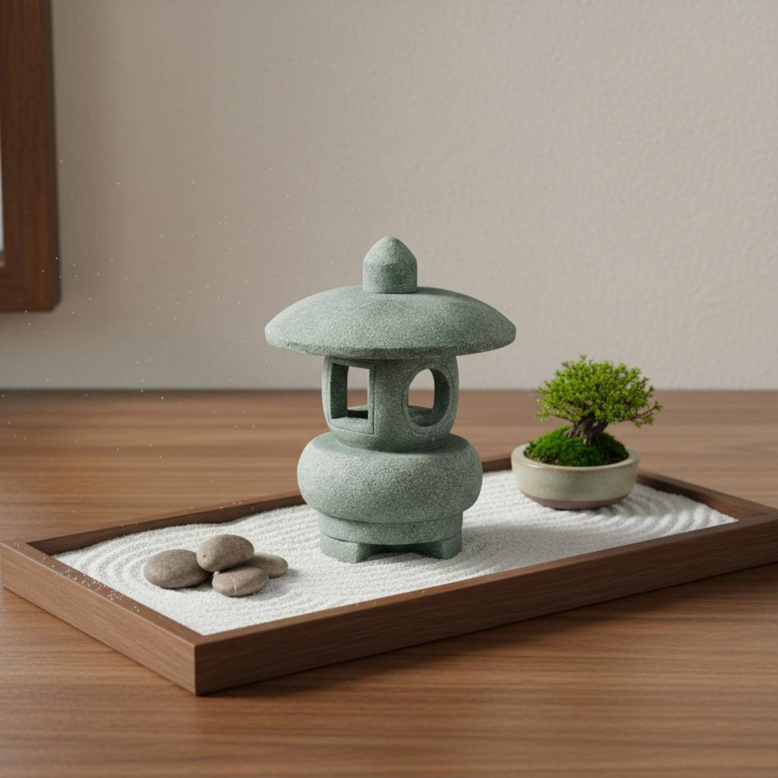 Lanterne miniature en pierre,  - Bonsai Garden Decor avis et prix