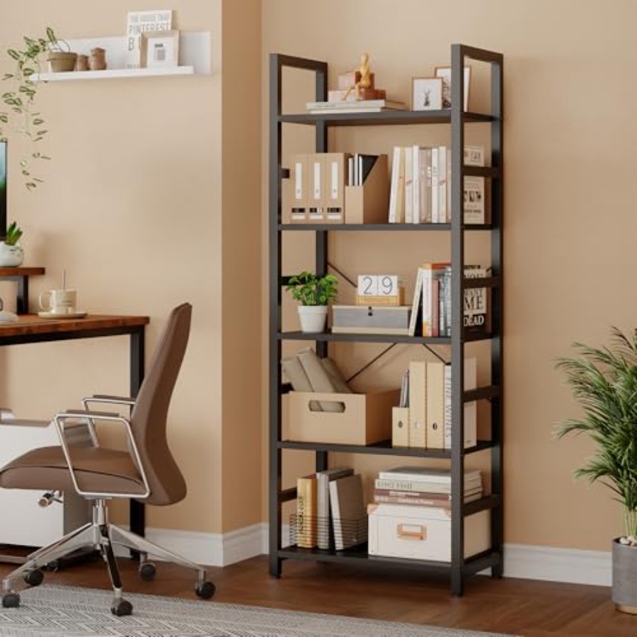 Étagère à 5 niveaux, bibliothè - Display Stand Wood avis et prix