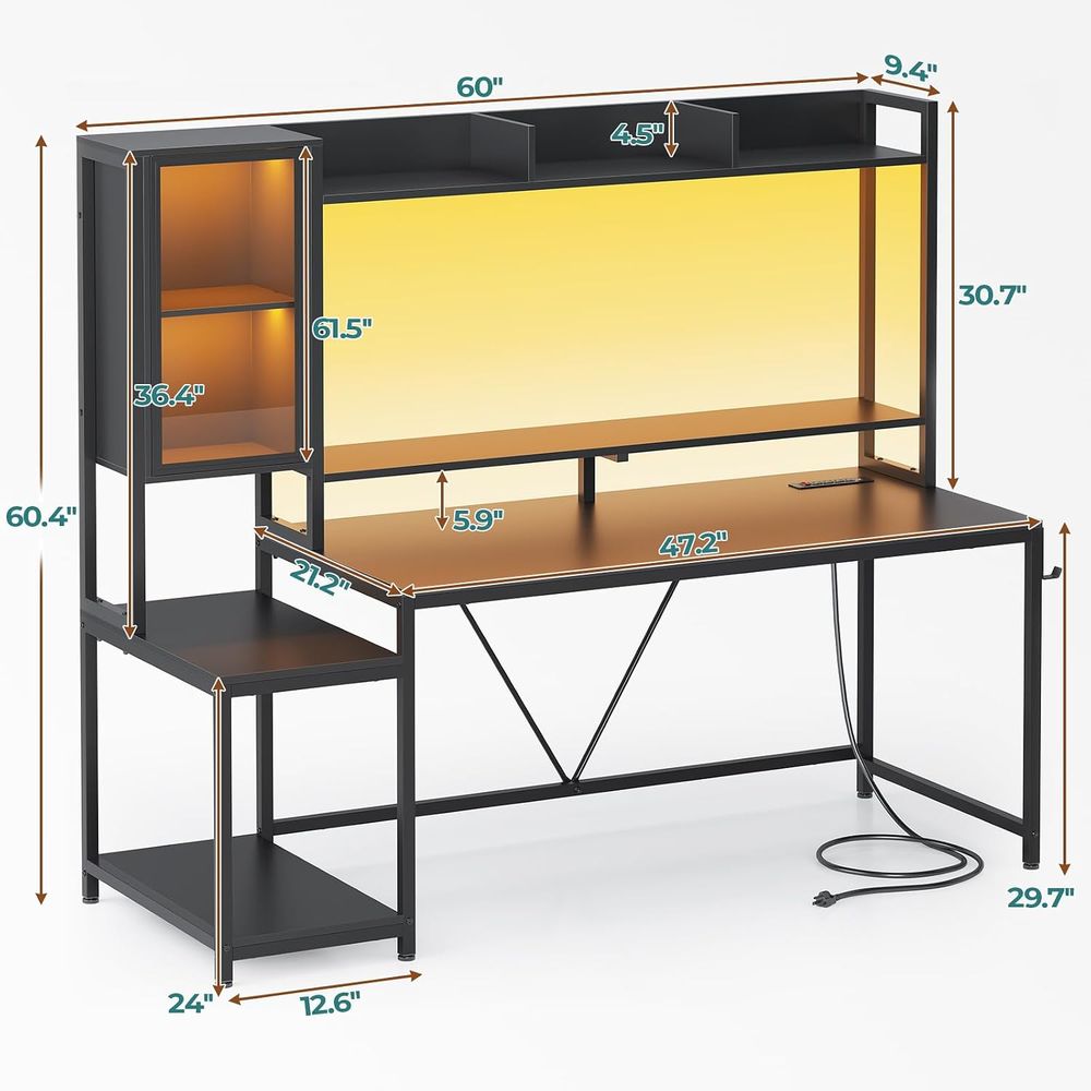 Bureau de jeu de 60 pouces ave - Display Stand Wood avis et prix