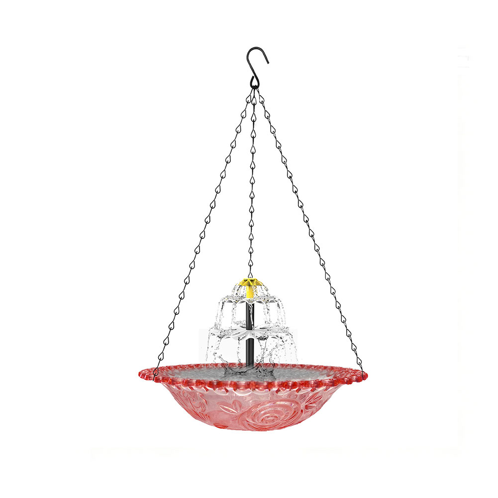 Bain d'oiseaux solaire suspend - Bonsai Garden Backyard avis et prix