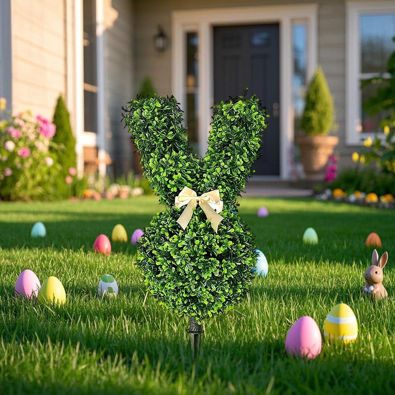 Topiaires de lapin de Pâques a - Bonsai Garden Backyard avis et prix