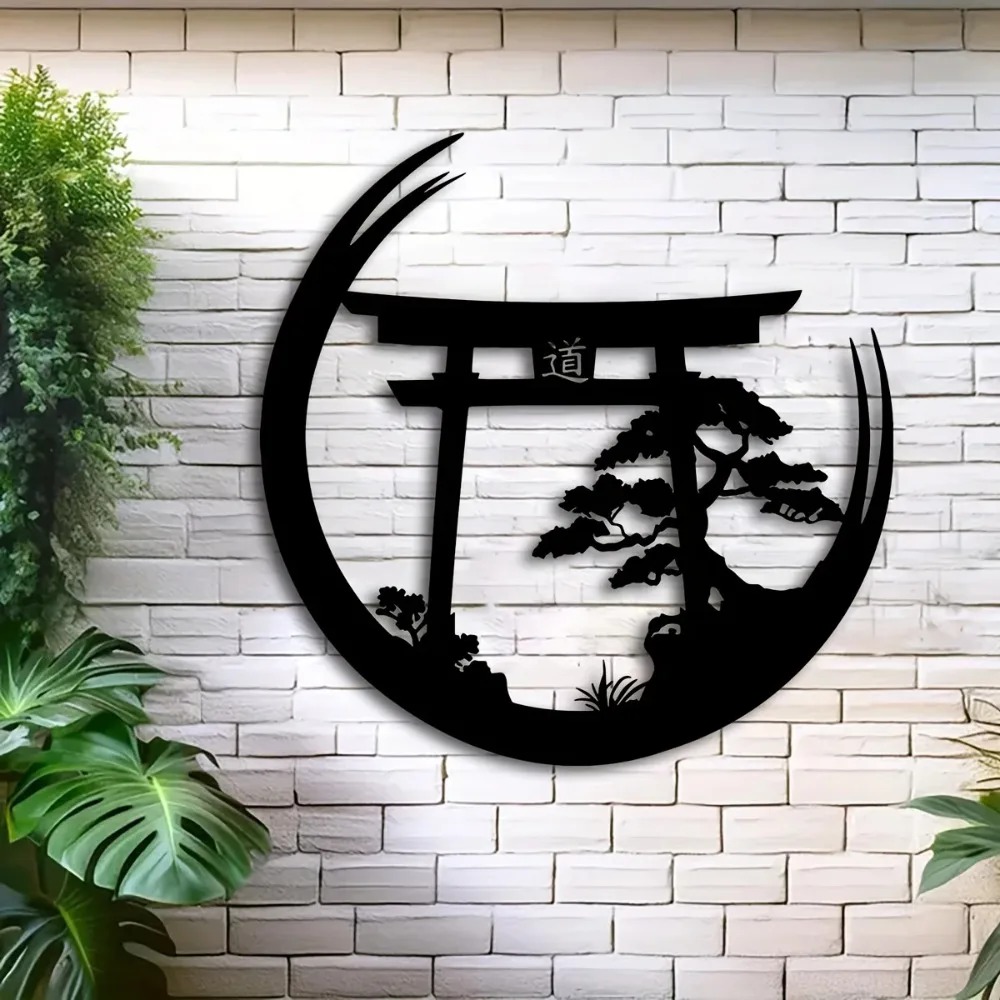 Art mural en métal Torii japon - Bonsai Garden Decor avis et prix