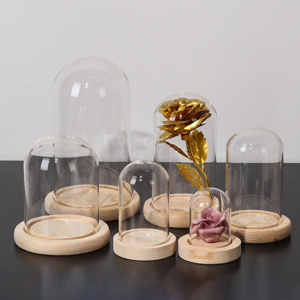 Cloche en verre pot présentoir - Display Stand Wood avis et prix