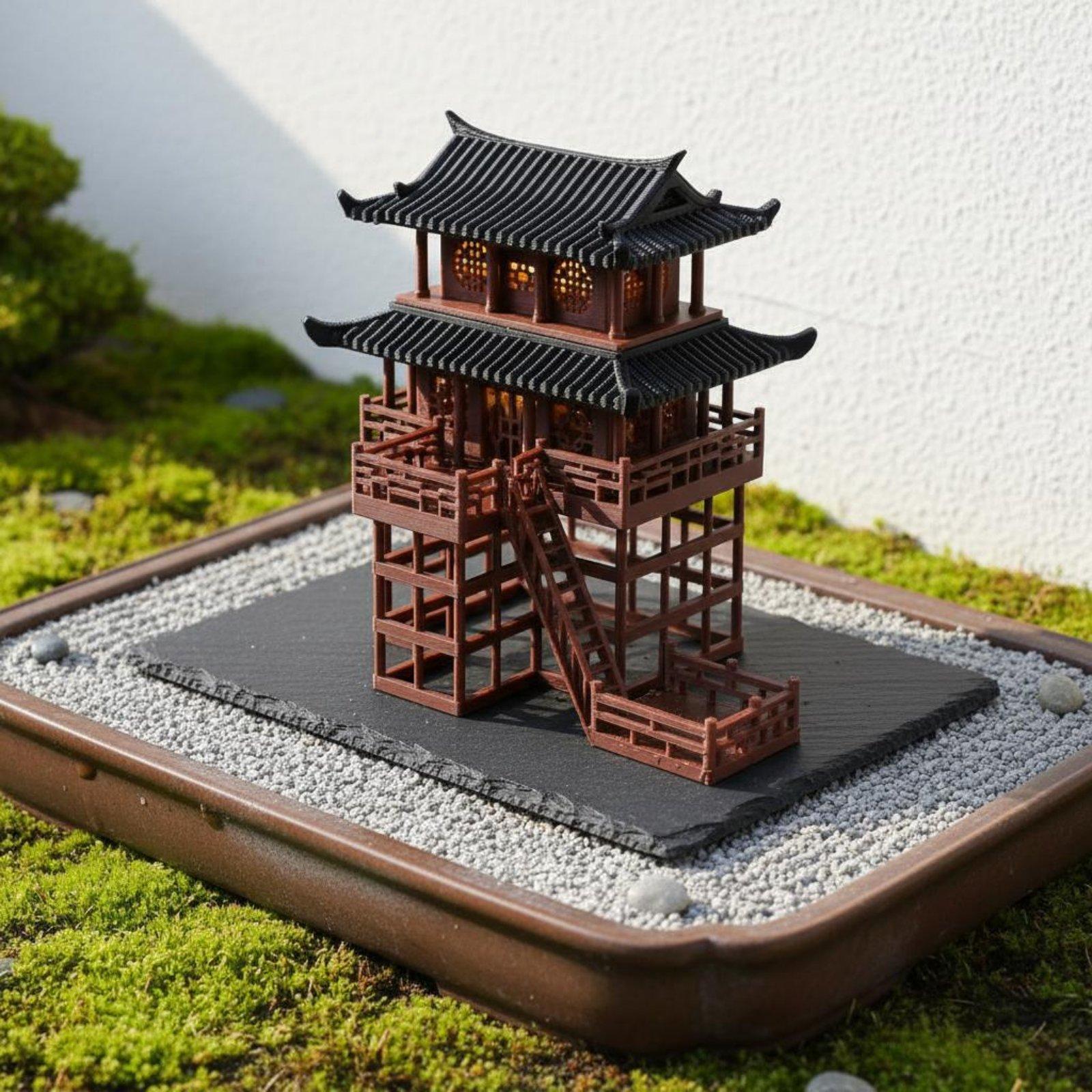Mini-pagode en plastique pour  - Bonsai Garden Usa avis et prix